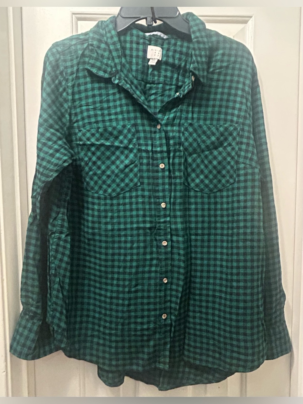 Plaid pocket Button-Up Shirt